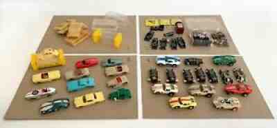 Lot of AURORA Tjet Slot Cars - Body, Chassis, Motor, Parts ** Complete Garage **