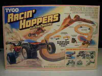 NEVER OPENED!!! MIB! BRAND NEW! VINTAGE RACIN' HOPPERS SLOT CAR TRACK SET - TYCO