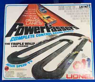 LIONEL POWER PASSERS COMPLETE CONTROL RACING SYSTEM THE TRIPLE WHIP LANE CHANGE
