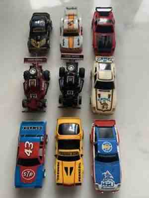TYCO Slot Car Lot Of 9: 2 HP7, Turbo Hoppers, Magnum 440s inc. Tom Petty Stock.