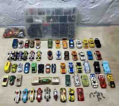 Huge Slot Car Lot, 58 Slot Cars, Parts, Vintage AFX & Tyco. No Junk!