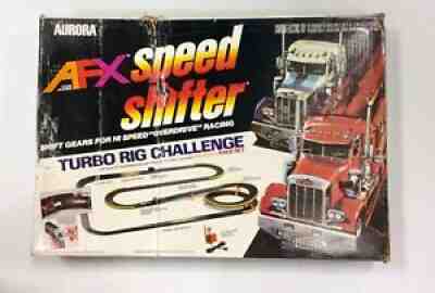 AFX Aurora HO Speed Shifter Turbo Rig Challenge Race Set #10052/1981