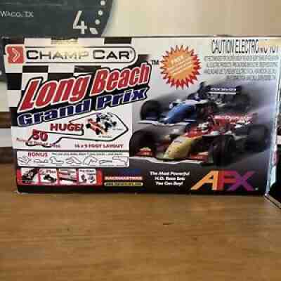 AFX Long Beach Grand Prix Electric HO Scale Race Car Set 2007 Tomy P/N9949 RARE!