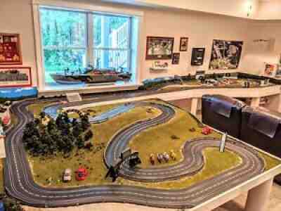 Custom slot car track 1/24, 1/32 with Carrera track
