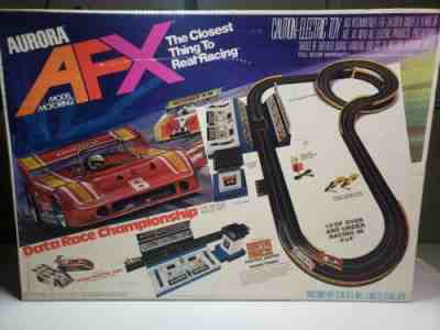 Aurora AFX Model Motoring Data Race Championship Set - Complete W/Xtras
