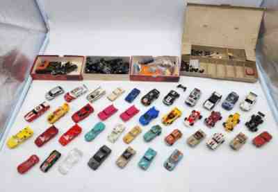Lot of 41 slot car bodys/Body and chassis Tyco TOMY ThunderJets T-Jet 1960s-1980