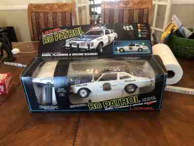 Vintage Lionel RC patrol car super rare original box looks unused Policeï¿¼ Car