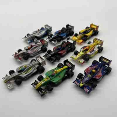 Tomy AFX Mega-G 1.7â? WB Indy F-1 Formula One Champ HO Slot Car Bundle Rare Mint