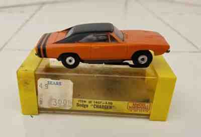 Aurora Thunderjet T-Jet Dodge Charger Slot Car w Box