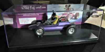 Custom Built 1964 Revell Rat Fink with His Lotus Slot Car in Plum Crazy 1/24