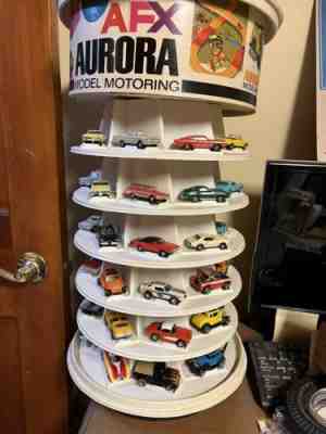 vintage slot car Aurora AFX 48 Cars In Roll Show Case 
