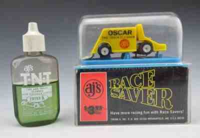 Vintage 1960s Ajs Track Saver Oscar The Track Cleaner T-Jet Slot Car