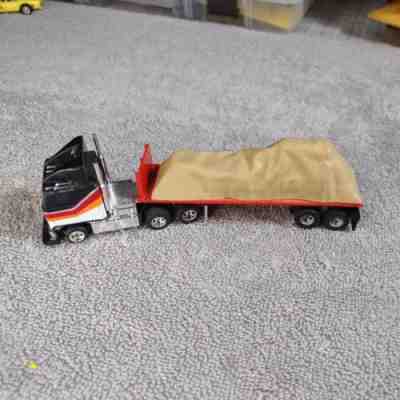 SUPER RARE Aurora AFX Faller Black/White GMC Astro Semi HO Slot Car Beautiful