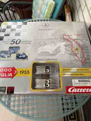 slot car set carrera mercedes-benz 50th anniversary limited edition mille miglia