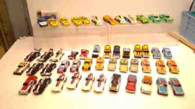 HUGE VINTAGE Lot of 50 TCR 1970s ALL Working Slot Cars (K13)