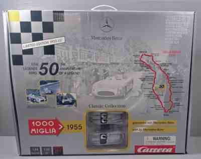 Rare Carrera Mercedes-Benz 50th Anniversary 1955-2005 Mille Miglia Slot Car Set