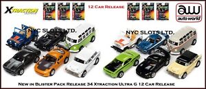Auto World New 12 Car Release Xtraction Ultra G Rel. 34 Fits Aurora, AW, JL