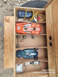 Vintage 1960's  Orange Hauler 1/24 Slot Car With vintage box.