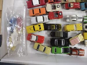 Large Lot Ho Slot Cars Mostly Pancakes Some Vintage Cars Excess Inventory