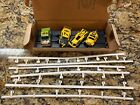 Vintage Lot of 4 Aurora HO Slot Cars + Track Sugar Daddy Beetle Untested AS-IS