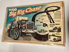 TYCO 1982 HO Scale BIG RIG CHASE Slot Car Semi & Motorcycle Race Set/ RARE