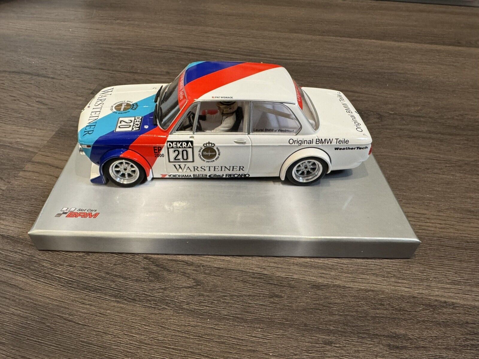 BRM 115 1/24 BMW 2002 #20 Warsteiner Pat Womack SVRA Championship New Slot Car