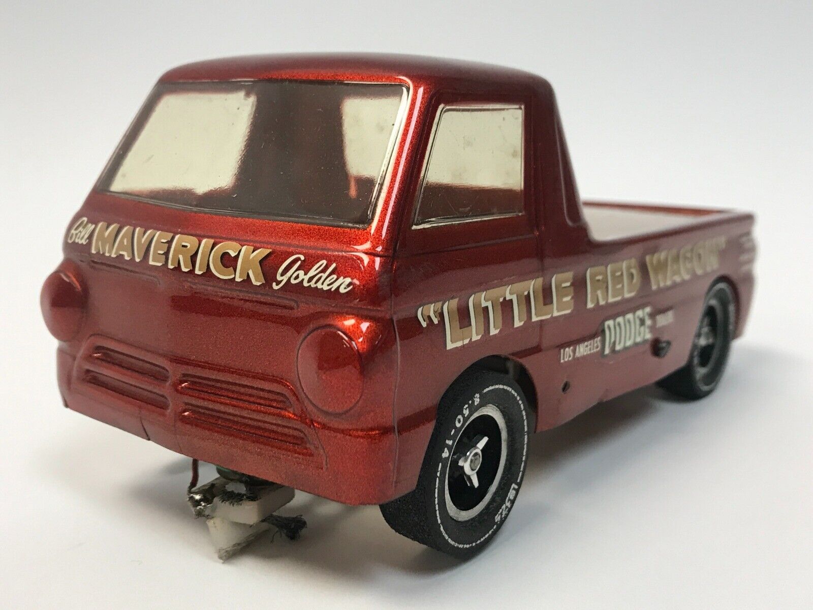 VINTAGE BZ DODGE LITTLE RED WAGON WILD WHEELIE 1/24 SLOT CAR