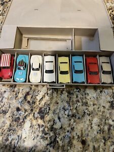 Aurora tjet slot cars all in Excellent shape with carrying case
