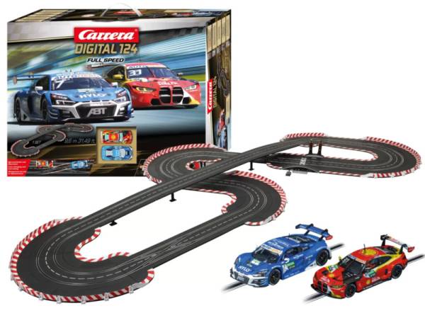 Carrera "Full Speed" 1:24 Scale Digital Slot Car Race Track Set 20023633