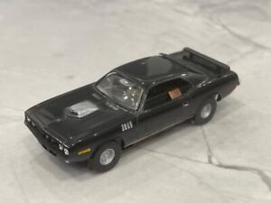 H.O. Detroit - 1971 FORMAL BLACK HEMI 'cuda TX9 -Aurora Hot Wheels Tyco Matchbox