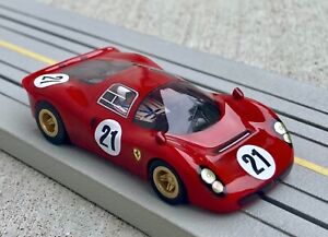Ferrari 330 P3/P4 Le Mans Custom Bulldog Slot Car, HO AFX Tyco