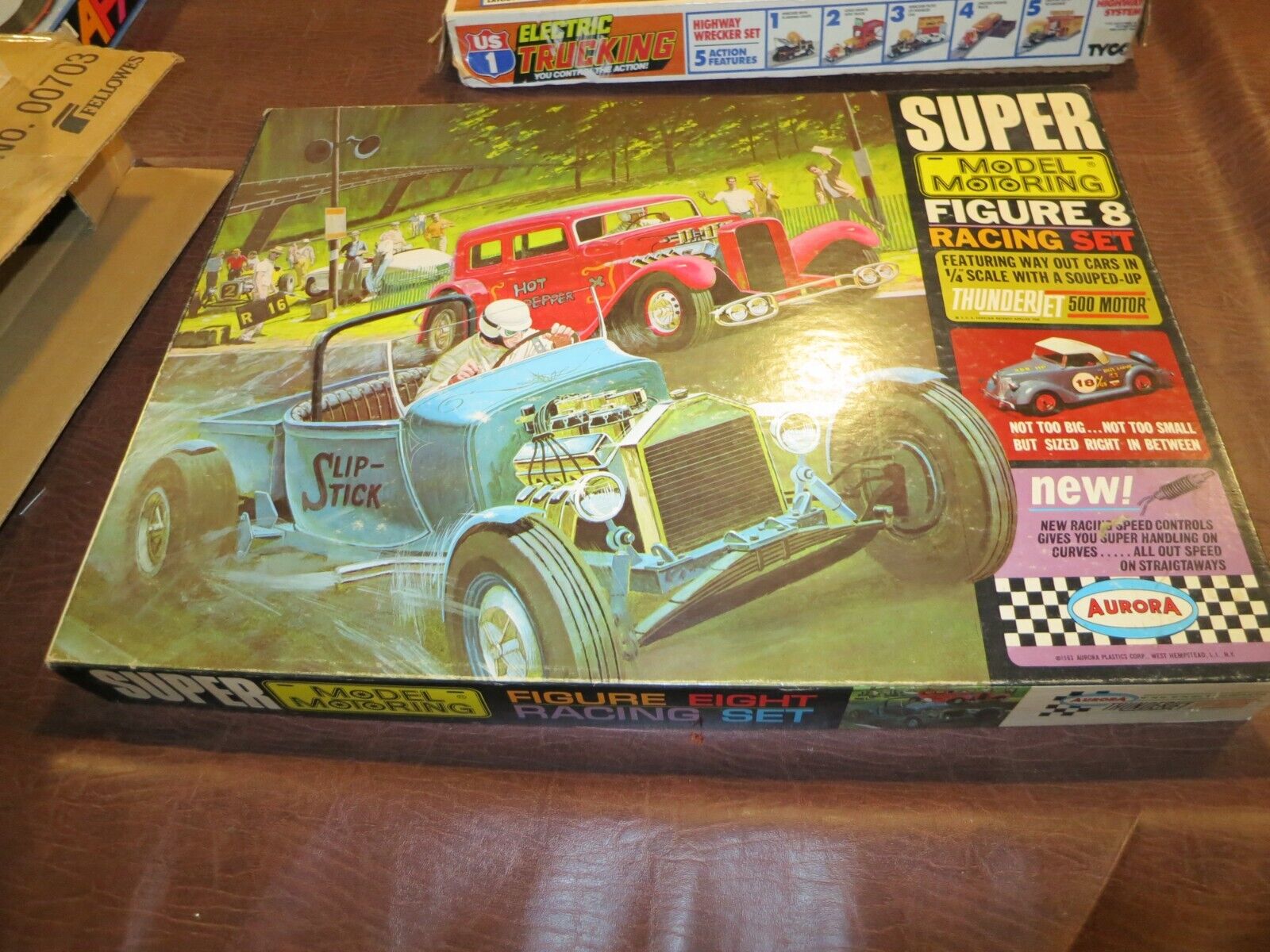 AURORA TJET O SCALE SUPER 8 RACE SET ORIGINAL PACKAGING RARE GREAT BOX NO TEARS