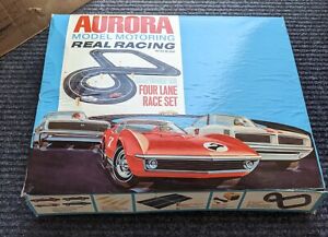 AURORA MODEL MOTORING HO Scale 4 Lane 500 Championship NOS Racing Slot Car Set