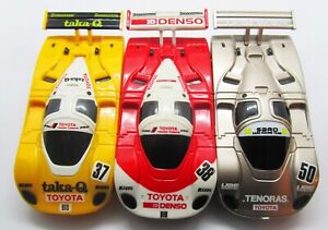 3x Aurora AFX LMP Toyota Japan Taka-Q 37, Red Denso 38,  Silver Tenoras 50 - HTF