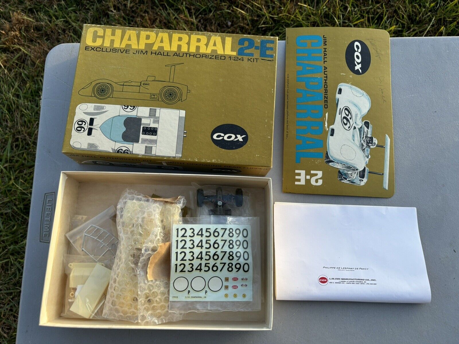 Vintage *NOS* 1960s?, COX, Chaparral 2-E Race Car, 1/24 Scale, Slot Car, in Box