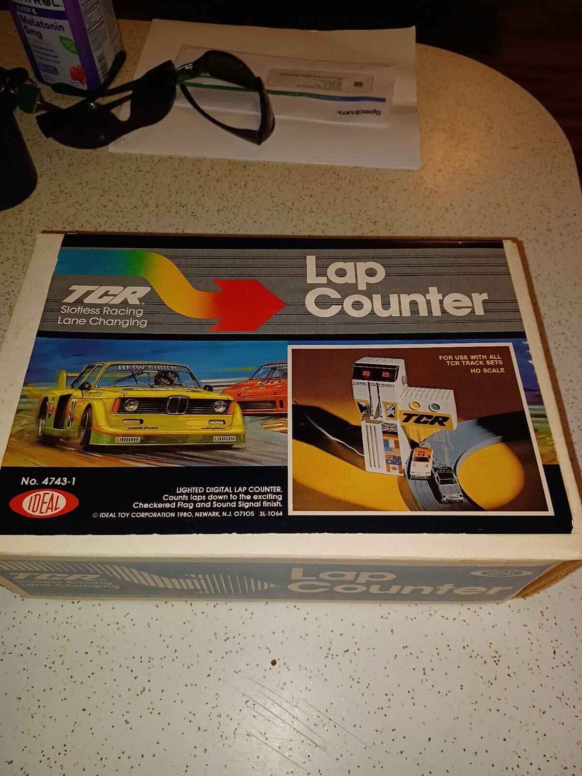Vintage 1980 Ideal TCR Lap Counter 4743 Slotless Racing Slot Car Sealed Box NOS