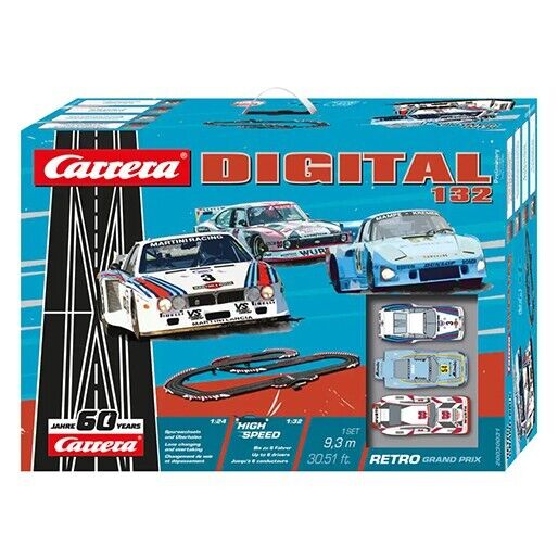 Carrera Digital 132 30031 3 - CAR SET Retro Grand Prix 1/32 Slot Car Racing Set
