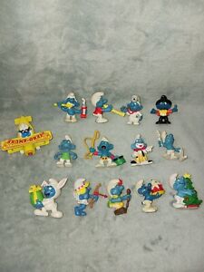 Vintage SMURFS PVC Figures lot - Easter Bunny Lion Tamer Doctor Smurfette & More