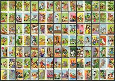 1950's-1970s Swedish Gum Cards Huge lot Full Disney Smurfs,Serie N & F Wild West