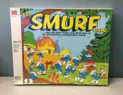 Vintage 1981 SEALED The Smurf Game Milton Bradley 3D Board READ/See Pics