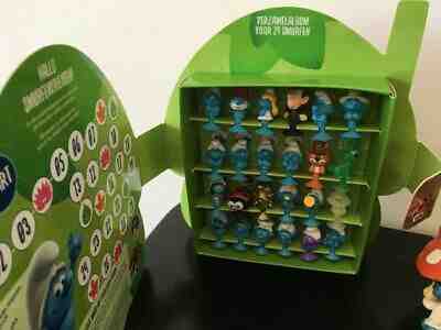 Complete set of 24 Smurfs by PLUS Supermarket in Collectionbox (2017) MicroPopz