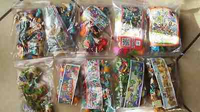 KINDER SURPRISE FERRERO 10x COMPLETE SETS CAKE TOPPERS FIGURES +PAPER SMURFS RAR