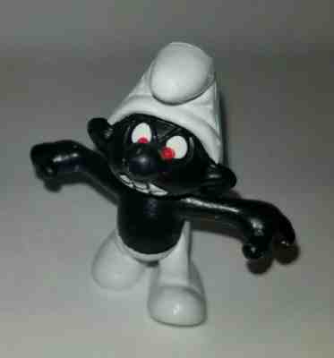 Smurfs 20007 Angry Smurf Black Teeth Vintage Figure Rare Schleich Peyo Figurine