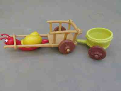 SMURFS 40100 SNAIL CART PLAYSET 1980 SMURF PEYO. WITH OLD BOX. 