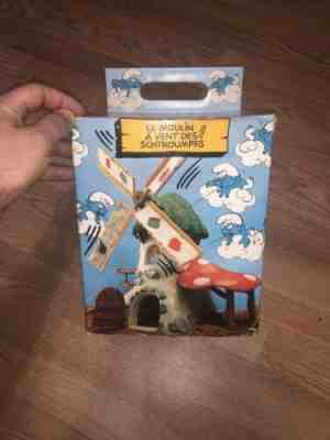 The Smurfs Windmill Village Playset With Extras - Schleich