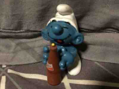 Rare Schleich Peyo Fanta Bottle Smurf