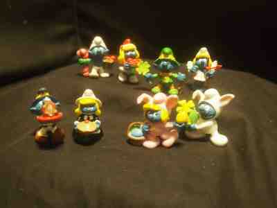 8 VINTAGE HOLIDAY SMURFS 2