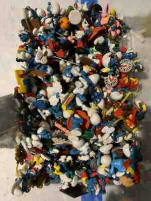 Huge Lot Of Smurfs! Found In grandma’s Attic!