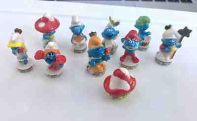 2013 SMURF FRENCH FEVES  COMPLETE SET OF 10 - Les Schtroumpfs Village