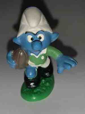 Smurfs 20065 Rugby Smurf Ireland Vintage Stunning Condition Very Rare Item